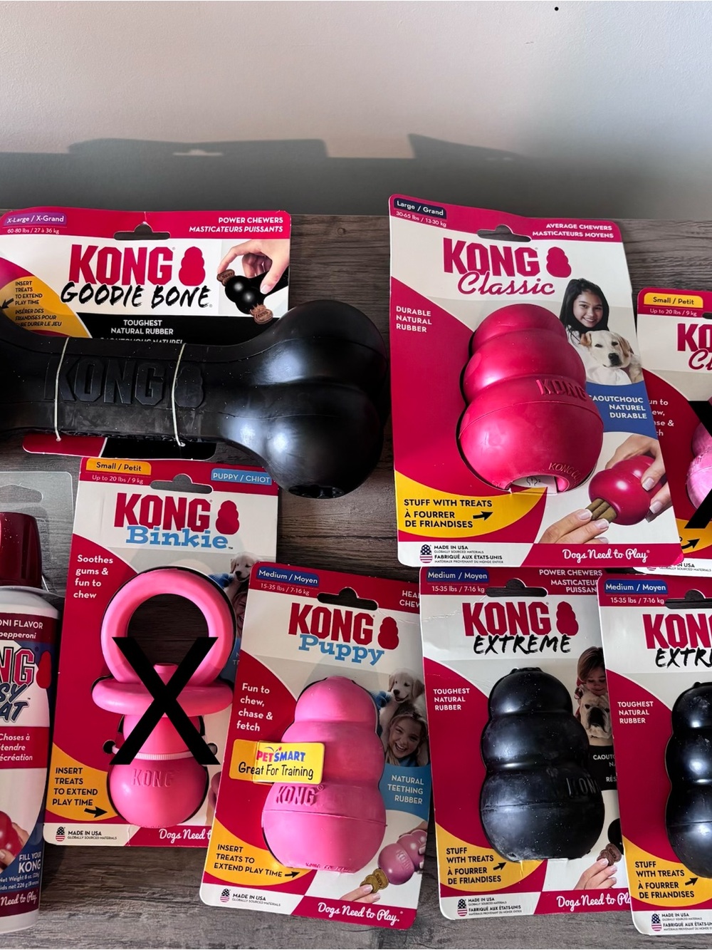 KONG Durable Dog Chew Toy Bundle